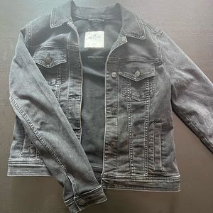 Hollister Black Jean Jacket